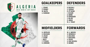Algeria World Cup Squad 2026