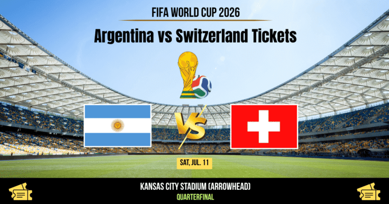 Argentina vs Switzerland World Cup 2026 Tickets