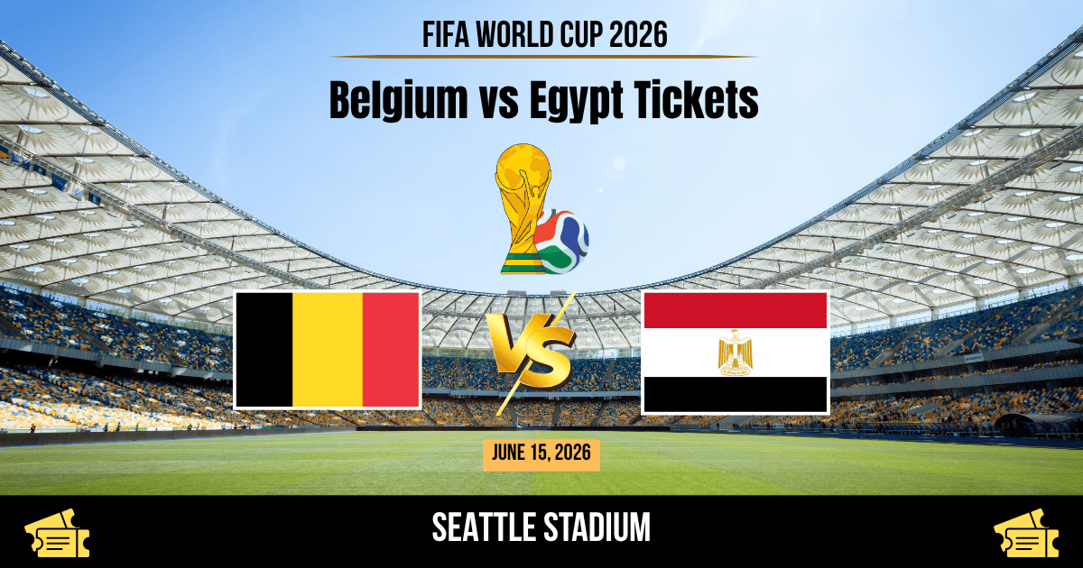 Belgium vs Egypt World Cup 2026 Tickets