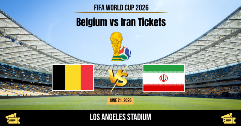 Belgium vs Iran World Cup 2026 Tickets