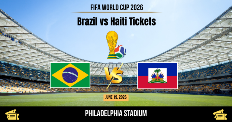 Brazil vs Haiti World Cup 2026 Tickets