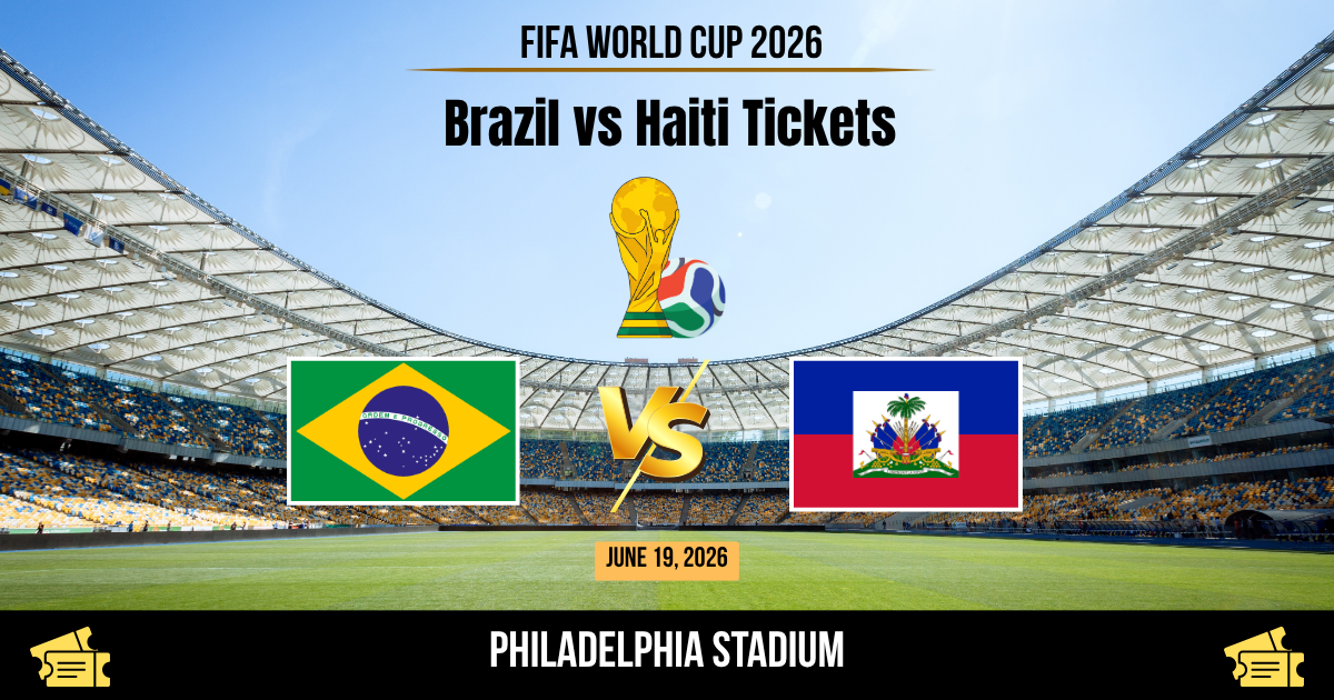 Brazil vs Haiti World Cup 2026 Tickets