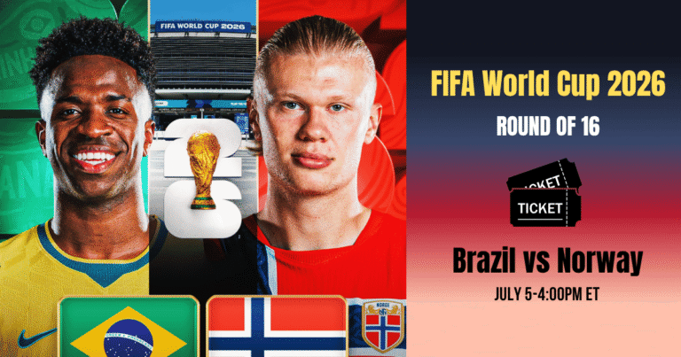 Brazil vs Norway Round of 16 Tickets 2026