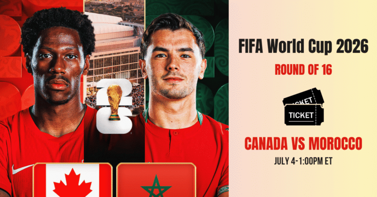 Canada vs Morocco Tickets World Cup 2026 Round of 16