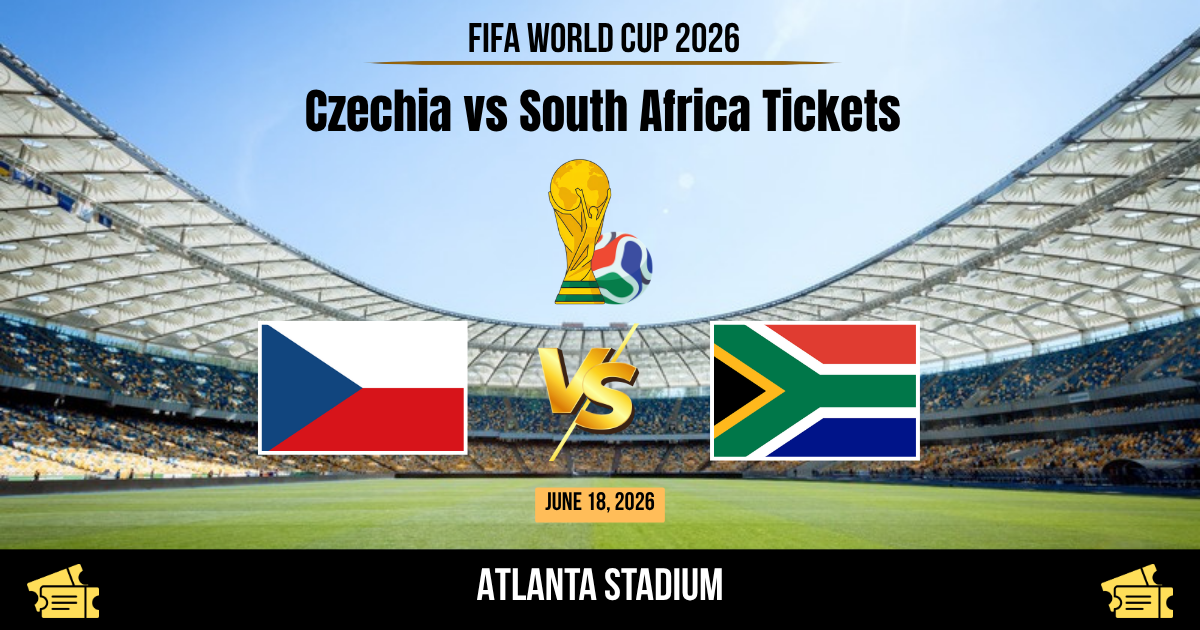Czechia vs South Africa World Cup 2026 Tickets