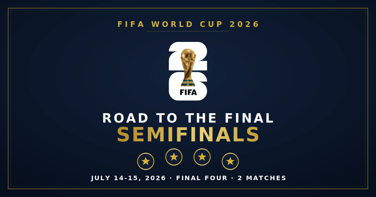 Fifa World Cup 2026 Semifinals Schedule Teams Bracket And Results 