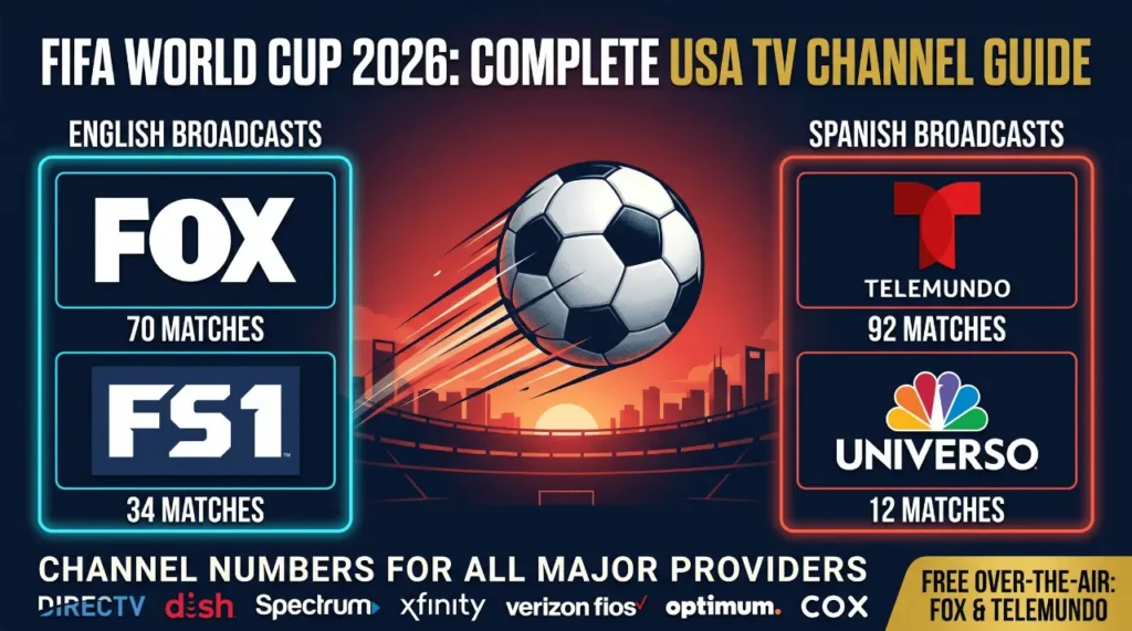 FIFA World Cup 2026 USA TV channel