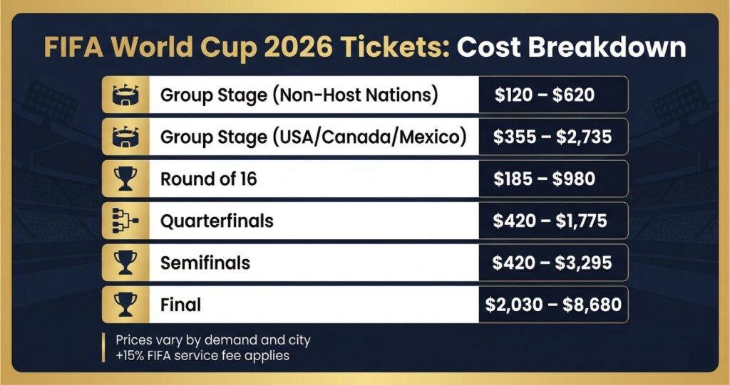 FIFA World Cup 2026 ticket prices