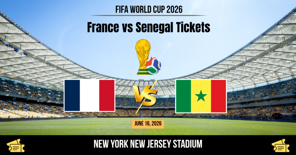 France vs Senegal World Cup 2026 Tickets