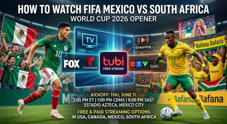 How to Watch FIFA Mexico vs South Africa