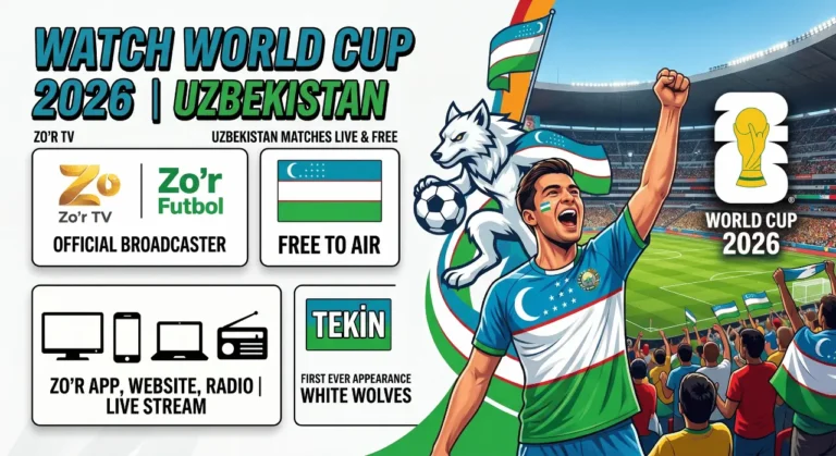 How to Watch FIFA World Cup 2026 in Uzbekistan
