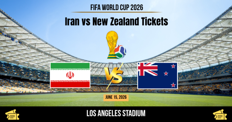 Iran vs New Zealand World Cup 2026 Tickets