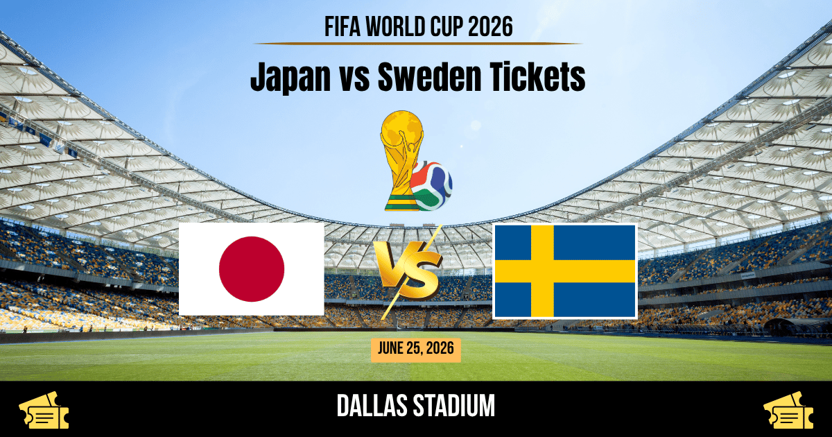 Japan vs Sweden World Cup 2026 Tickets