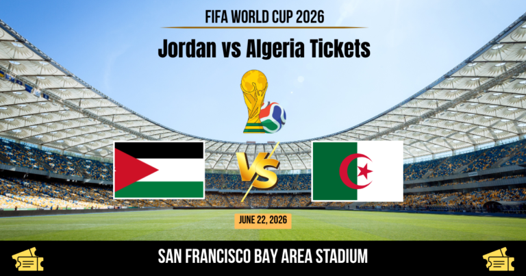 Jordan vs Algeria World Cup 2026 Tickets