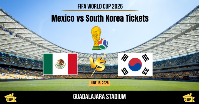 Mexico vs South Korea World Cup 2026 Tickets