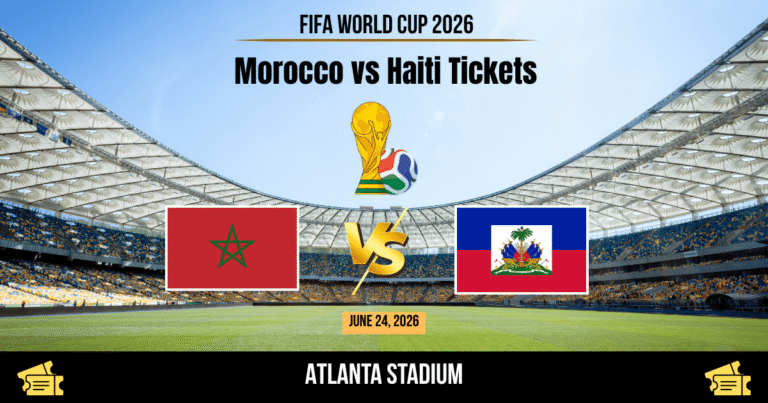 Morocco vs Haiti World Cup 2026 Tickets