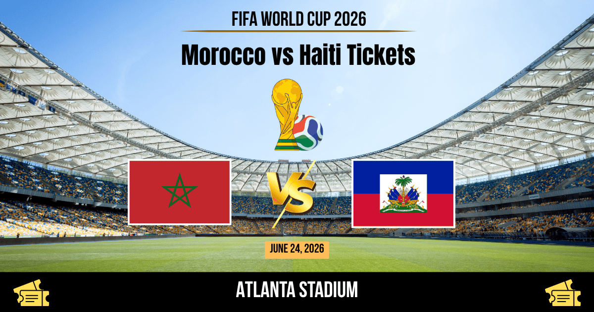 Morocco vs Haiti World Cup 2026 Tickets