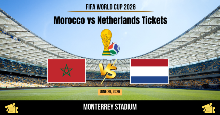 Morocco vs Netherlands World Cup 2026 Tickets