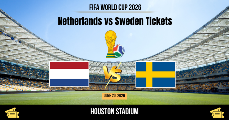 Netherlands vs Sweden World Cup 2026 Tickets