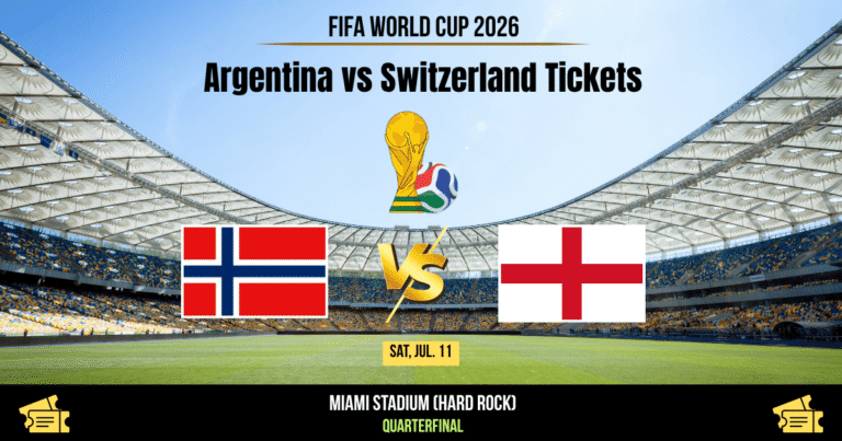 Norway vs England World Cup 2026 Tickets: Quarterfinal Prices, How to Buy & Seating Guide