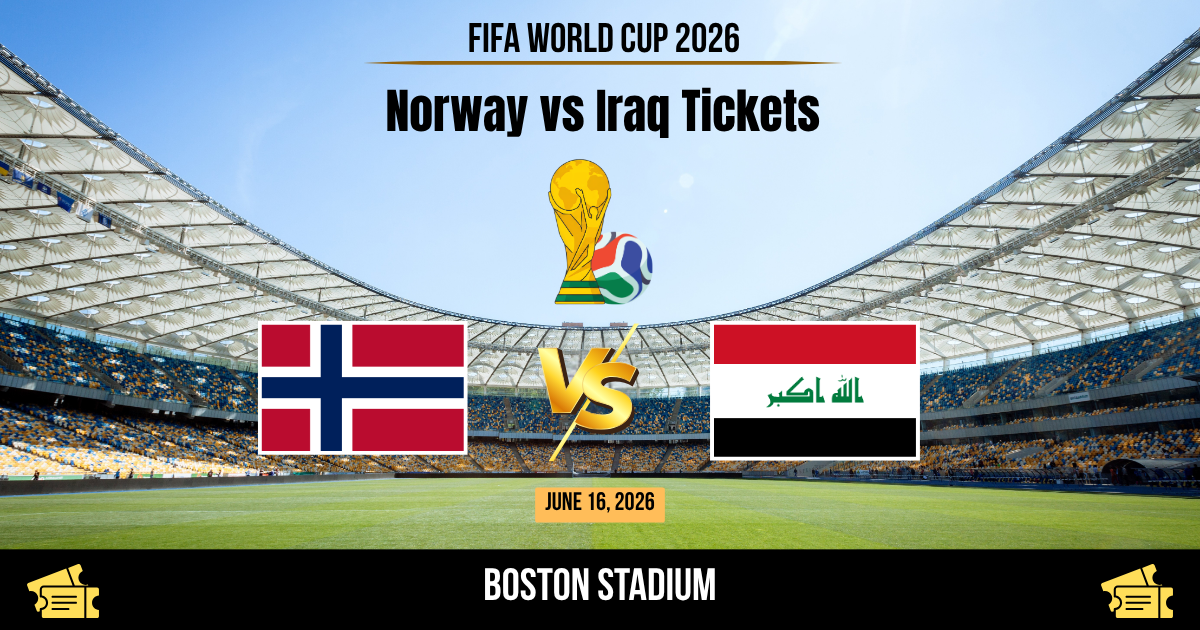 Norway vs Iraq World Cup 2026 Tickets
