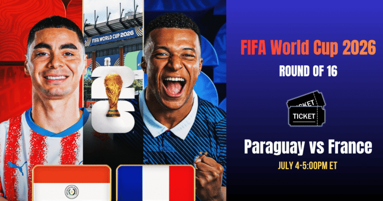 Paraguay vs France Tickets 2026 World Cup Round of 16