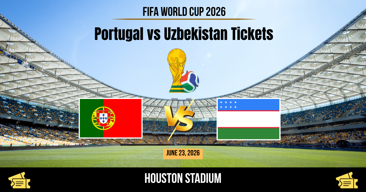 Portugal vs Uzbekistan World Cup 2026 Tickets
