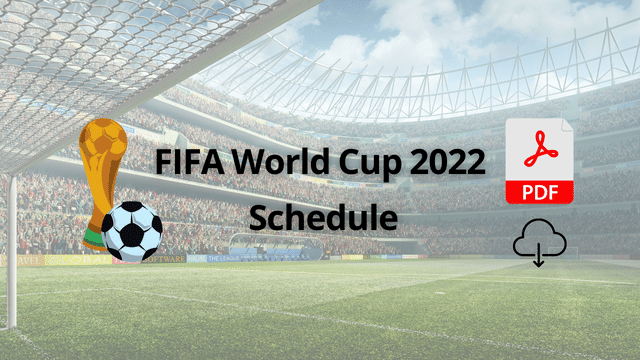 Printable FIFA world cup 2022 Schedule