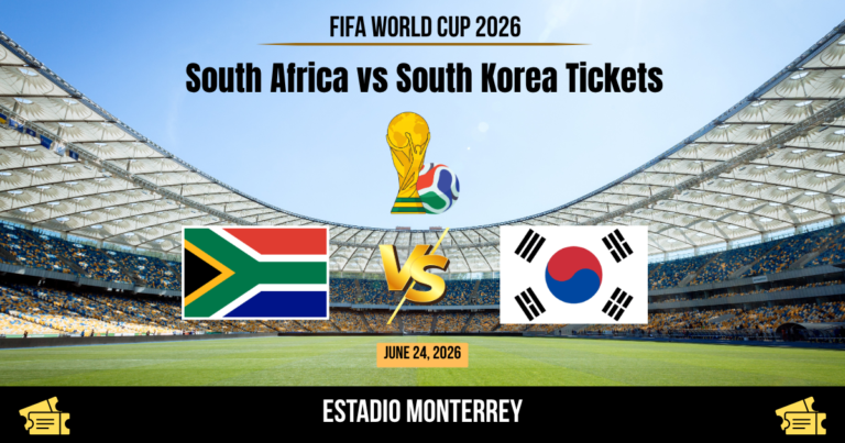 South Africa vs South Korea World Cup 2026 Tickets