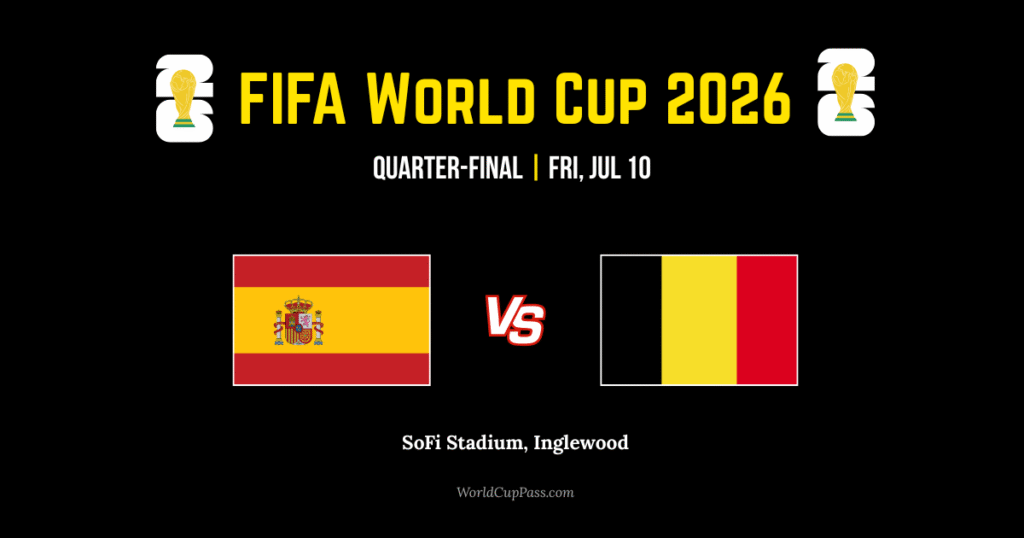 Spain vs Belgium Live