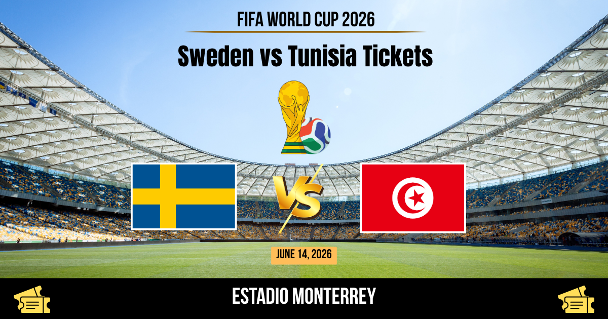 Sweden vs Tunisia World Cup 2026 Tickets