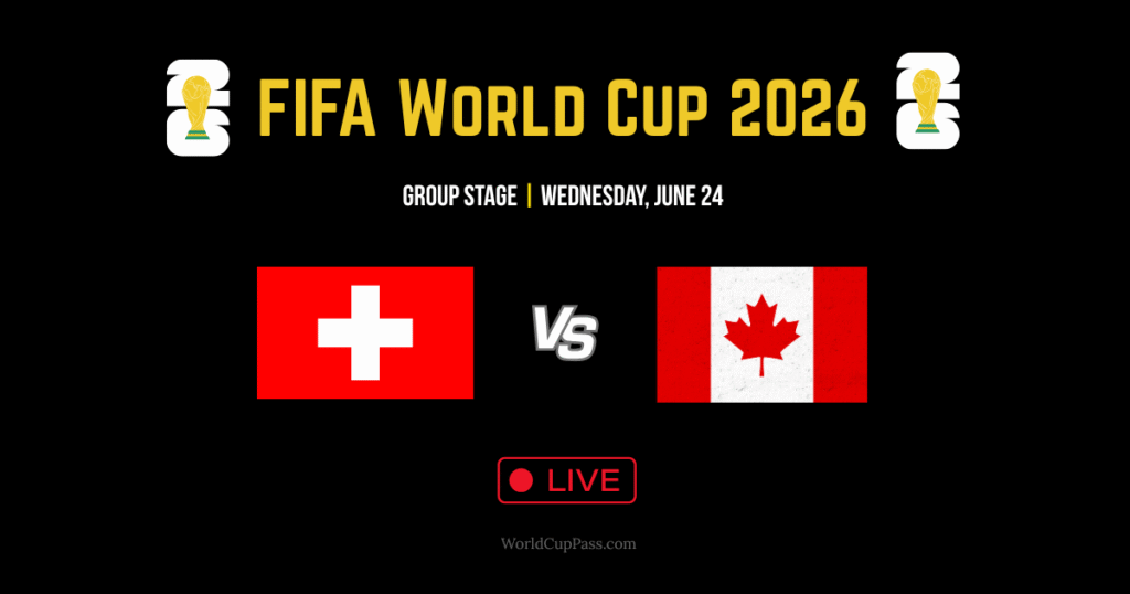 Switzerland vs Canada Live