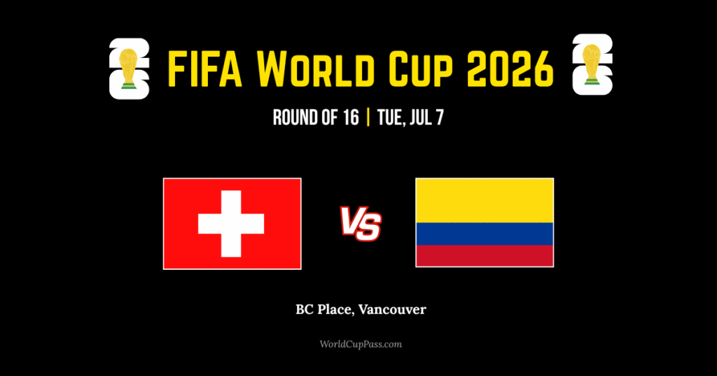 Switzerland vs Colombia