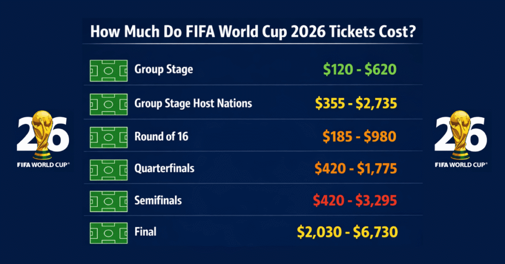 Tickets Cost for FIFA World Cup 2026