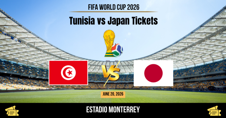 Tunisia vs Japan World Cup 2026 Tickets