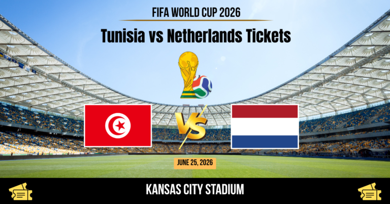 Tunisia vs Netherlands World Cup 2026 Tickets