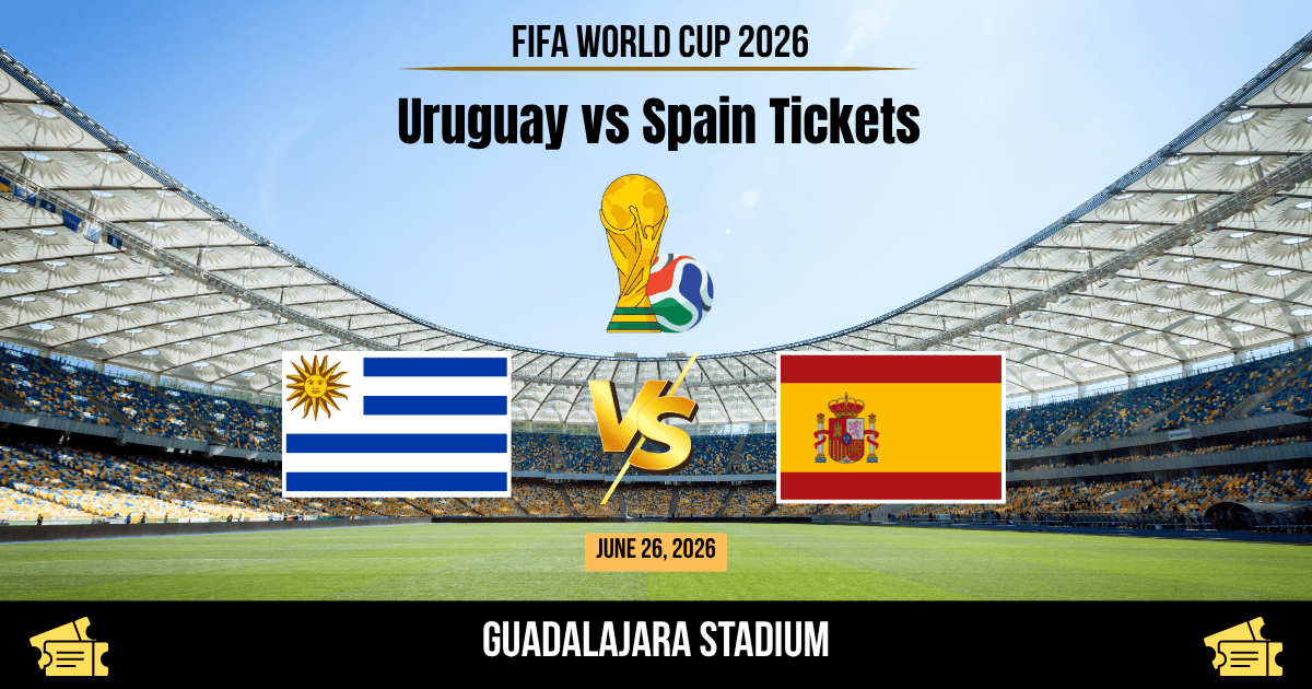 Uruguay vs Spain World Cup 2026 Tickets