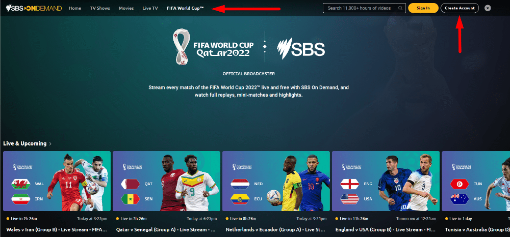 Watch FIFA World Cup on SBS On Demand
