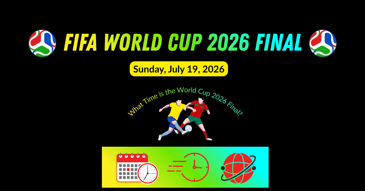 2026 FIFA World Cup Final Draw: Date, Time, Venue & How to Watch