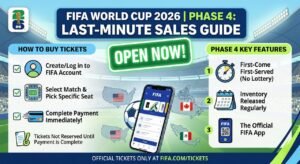 How to buy World Cup 2026 Phase 4 tickets.