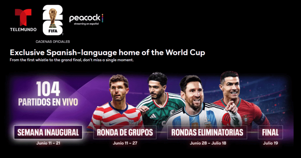 FIFA World Cup 2026 on Peacock